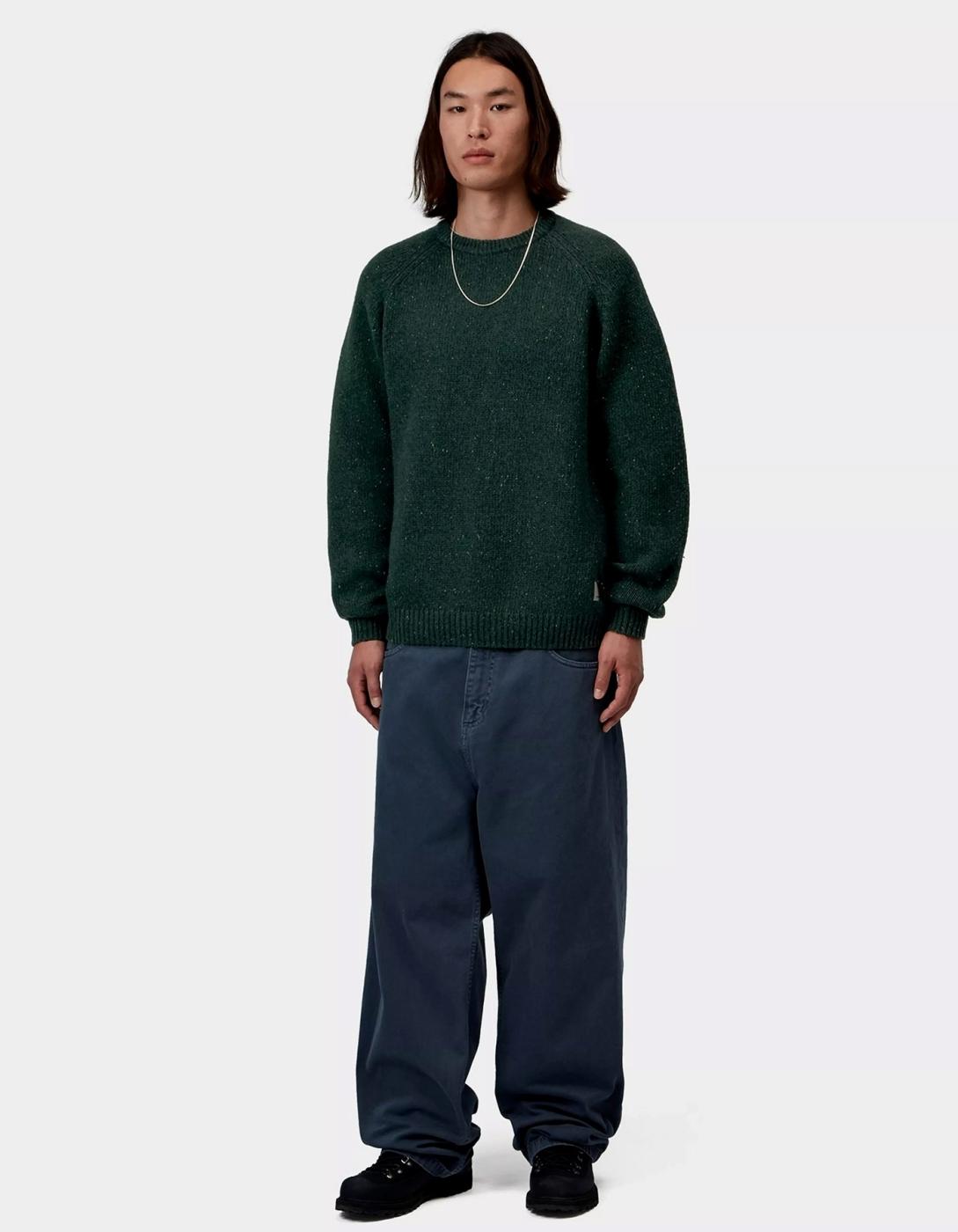 Jersey CARHARTT WIP ANGLISTIC - Speckled Dark Scarab