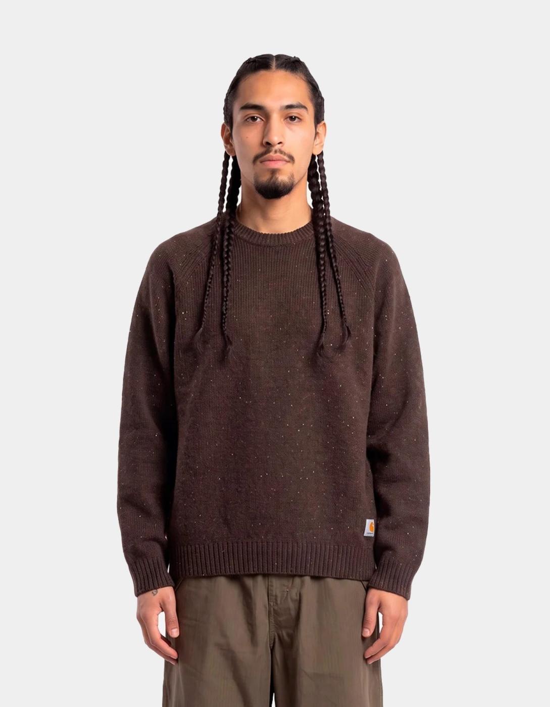 Jersey CARHARTT WIP ANGLISTIC - Speckled Tobacco
