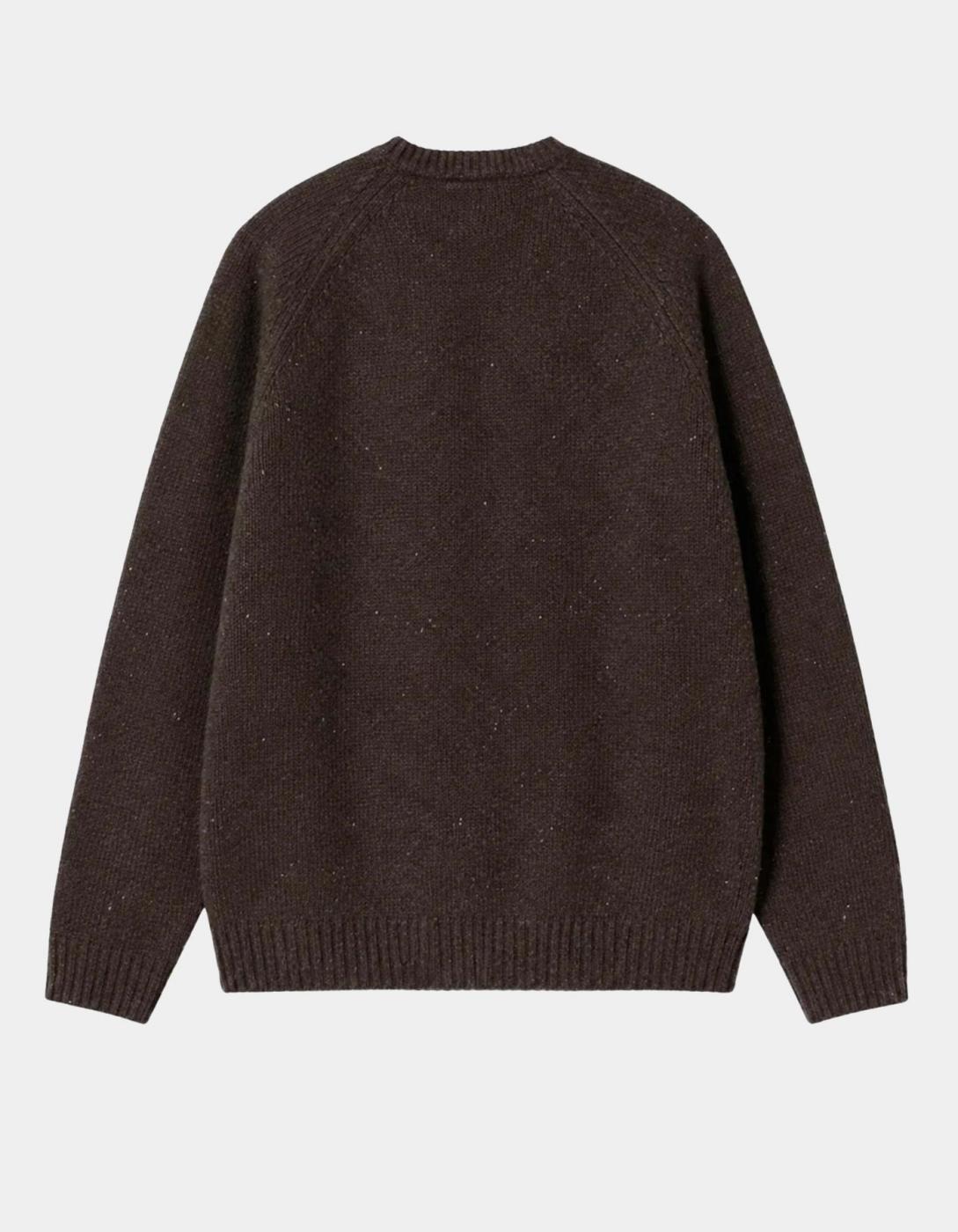 Jersey CARHARTT WIP ANGLISTIC - Speckled Tobacco