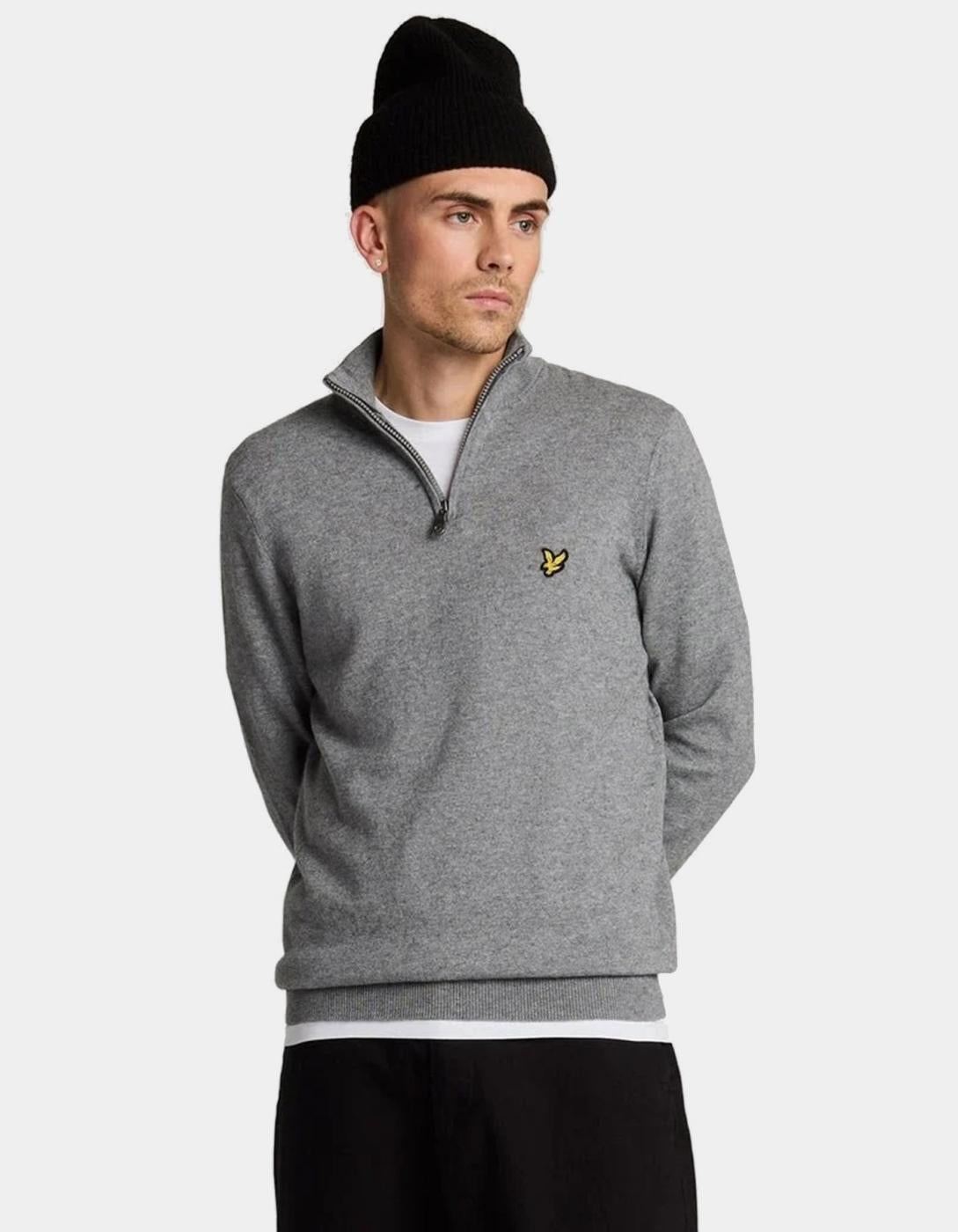 Jersey Lyle&Scott KN2112VC - Grey Marl