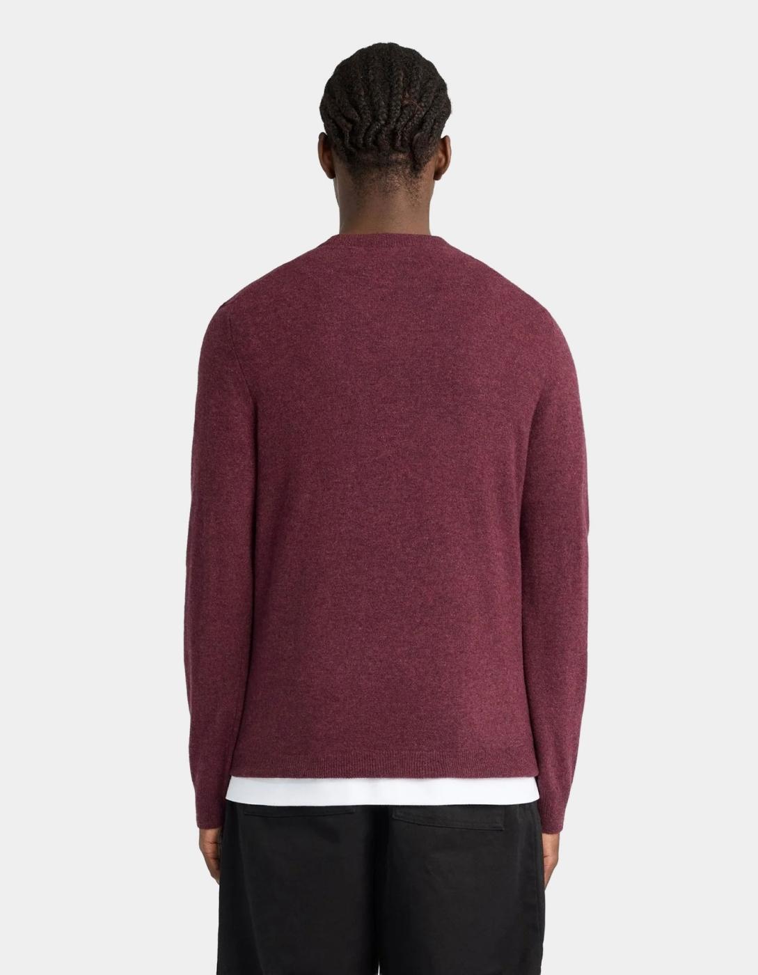 Jersey LYLE&SCOTT KN2114VC - Beetroot Marl