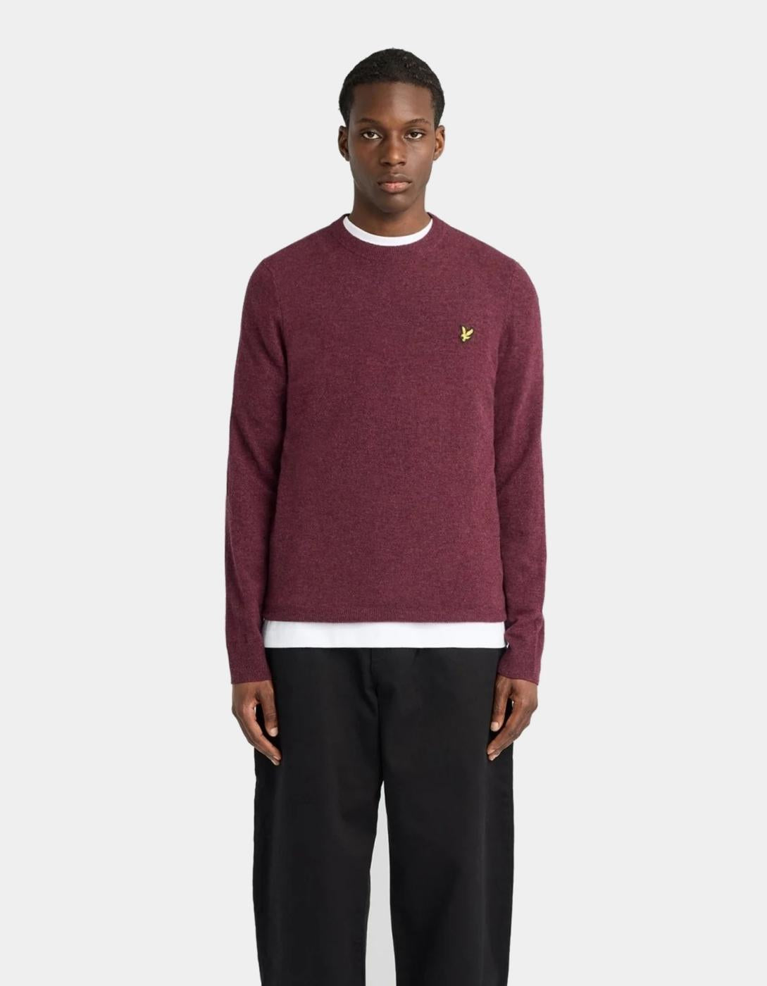 Jersey LYLE&SCOTT KN2114VC - Beetroot Marl