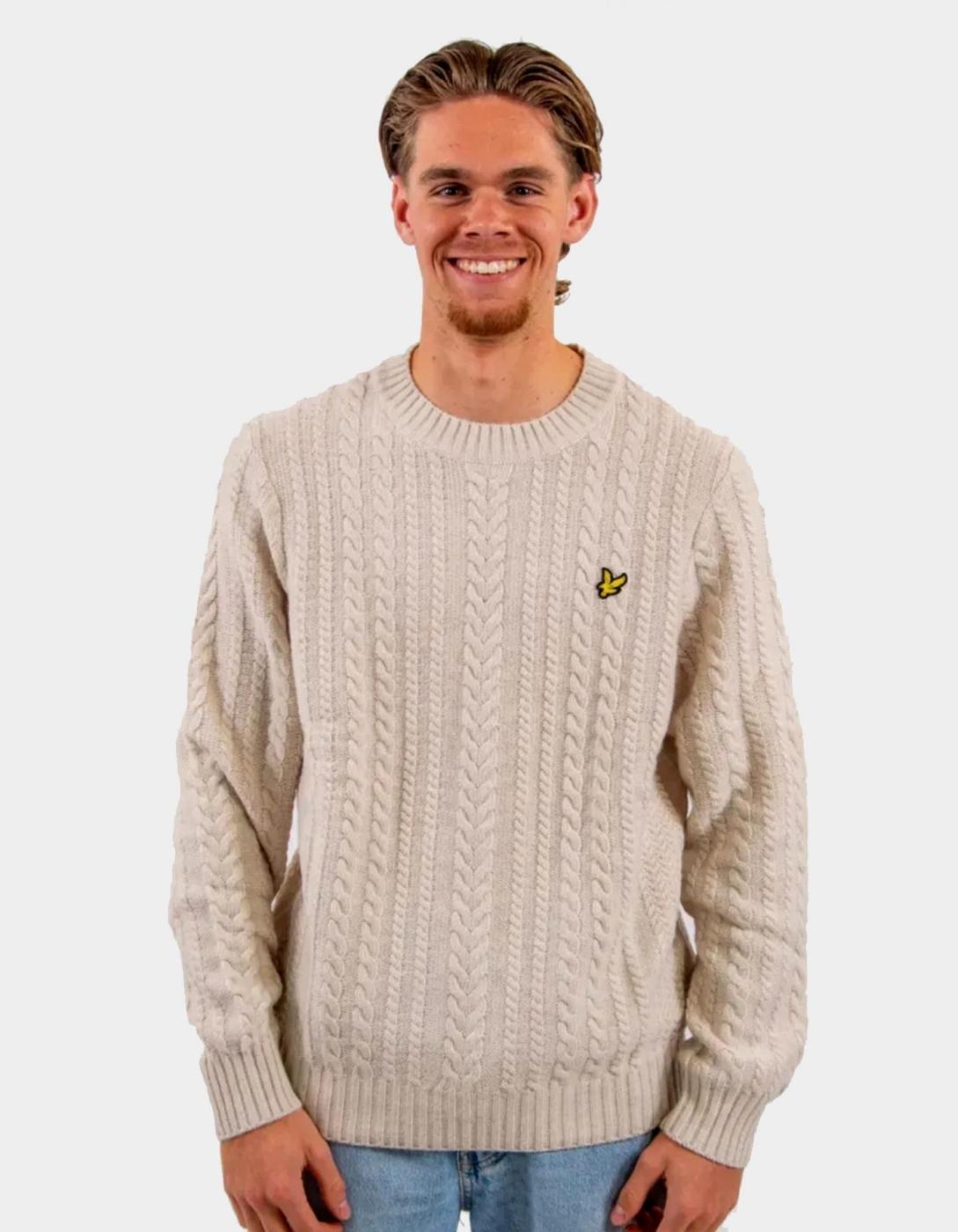 Jersey LYLE&SCOTT KN2564V - Putty Marl