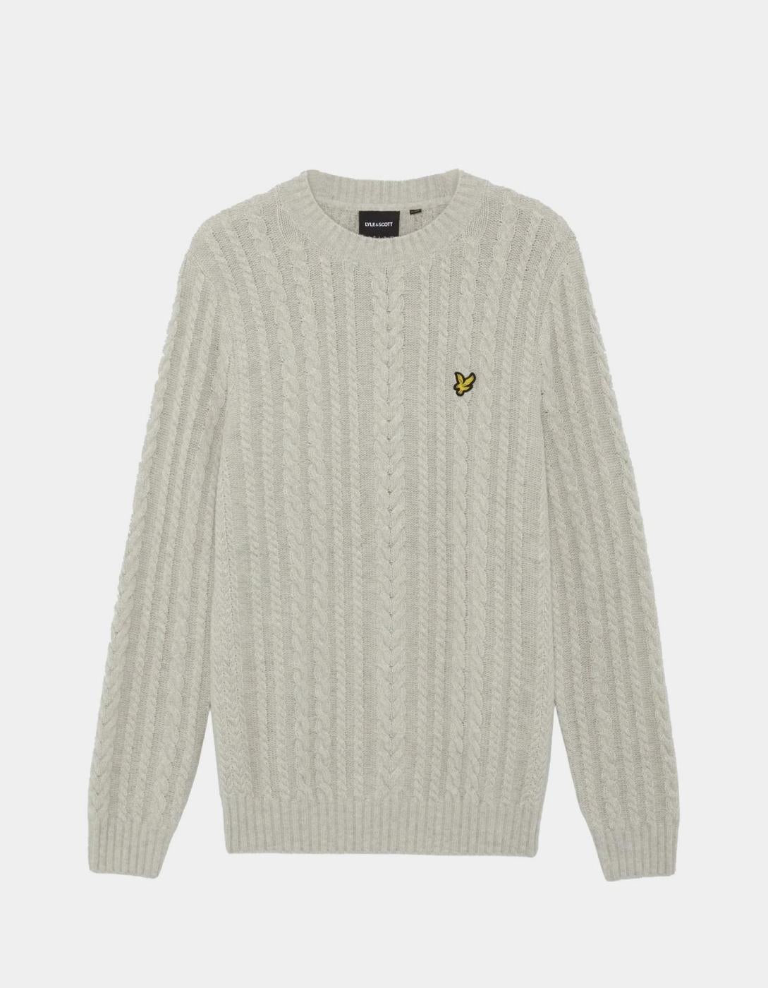 Jersey LYLE&SCOTT KN2564V - Putty Marl