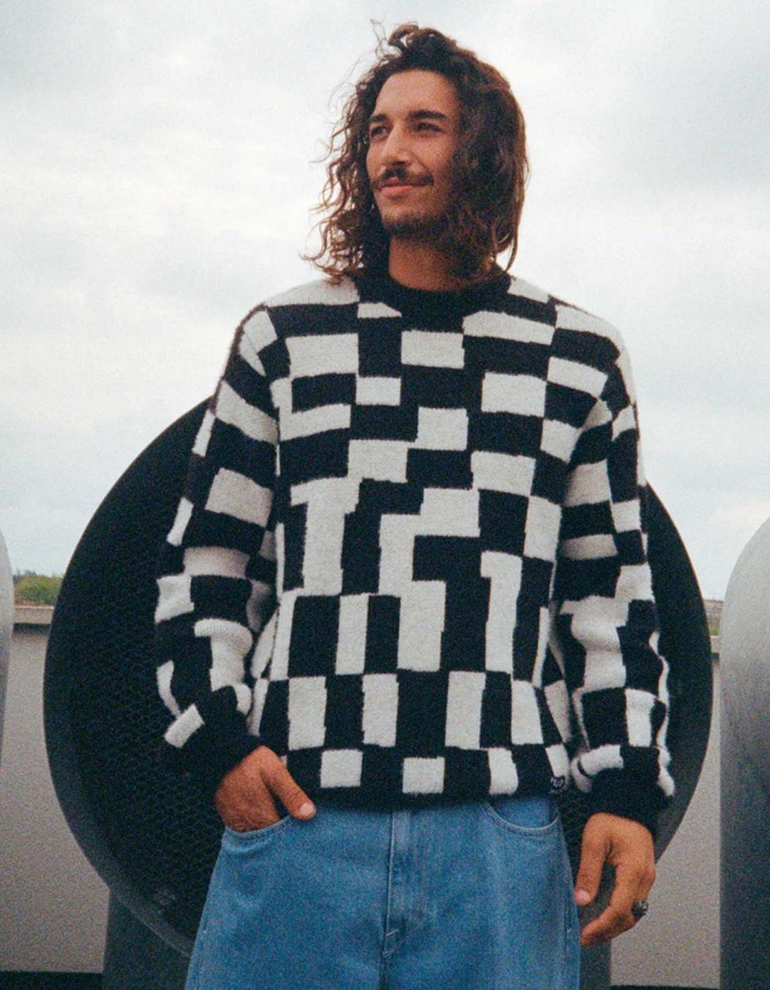 Jersey VOLCOM FA CARRAU CHECK - Black