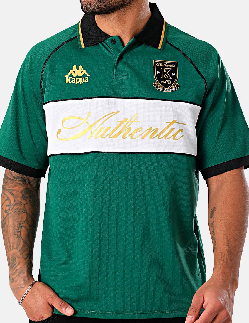 Polo KAPPA AUTHENTIC NORTON - Green Eden/White