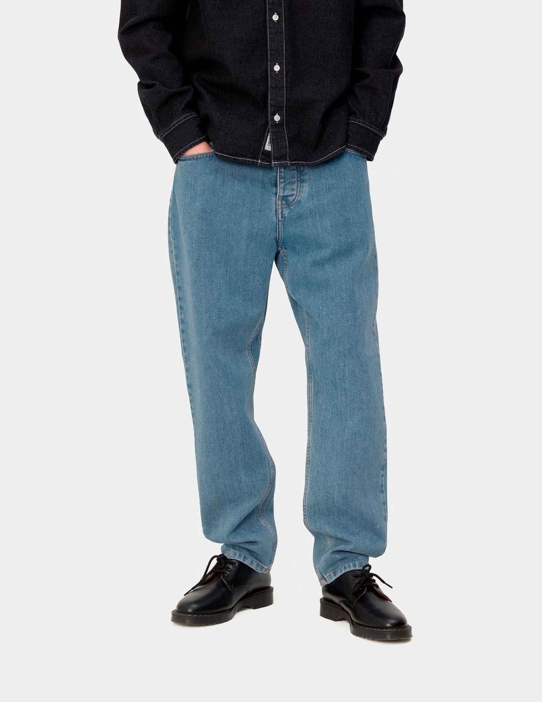 Pantalón CARHARTT WIP NEWEL - Blue Stone Bleached