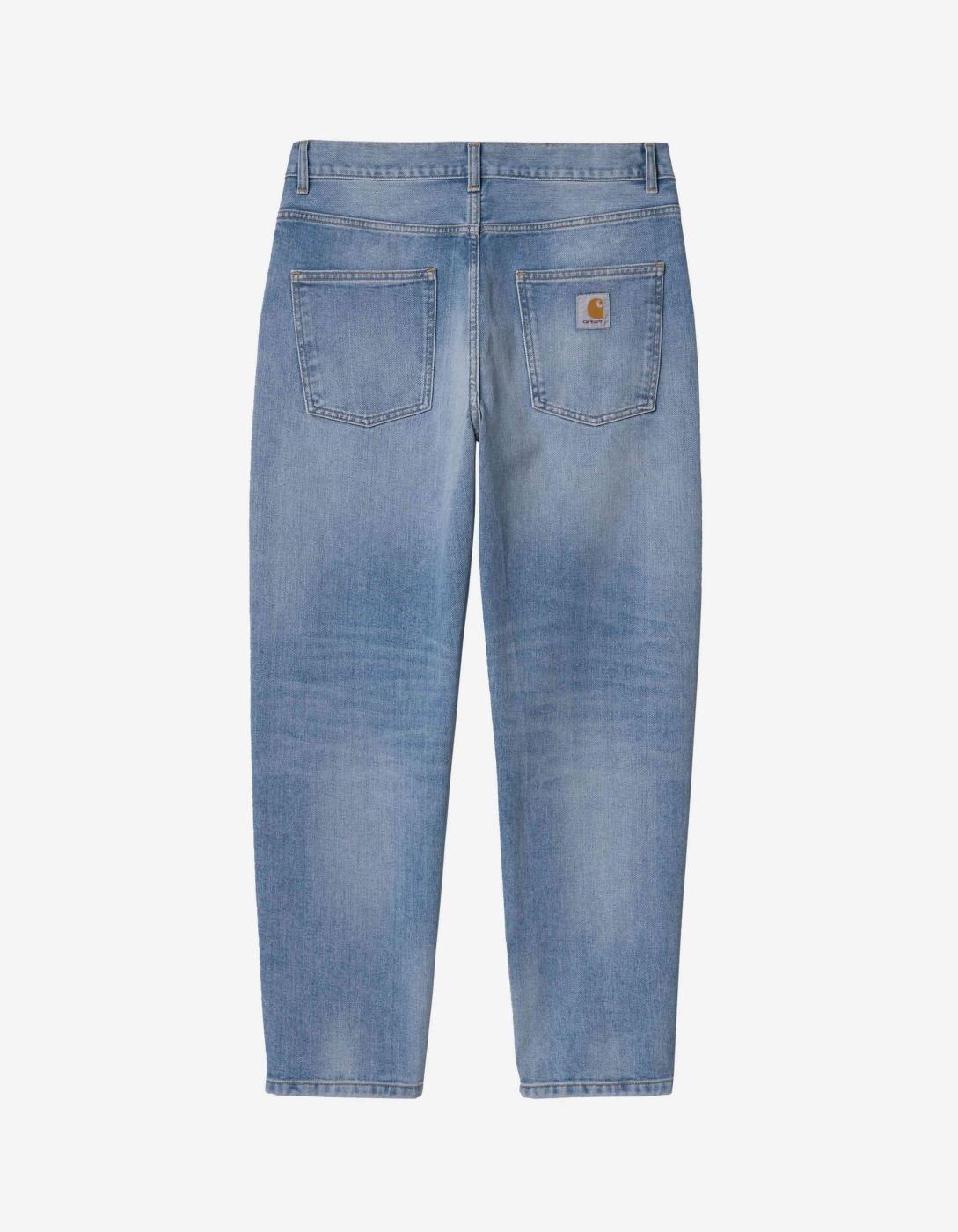 Pantalón CARHARTT WIP NEWEL - Blue Light Used Wash
