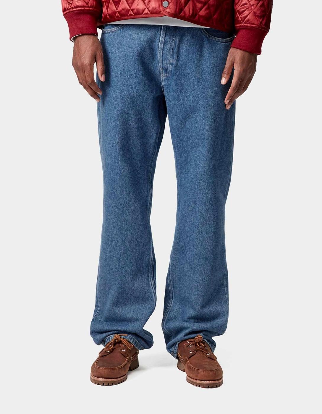 Pantalón CARHARTT WIP  NOLAN - Blue Heavy Stone