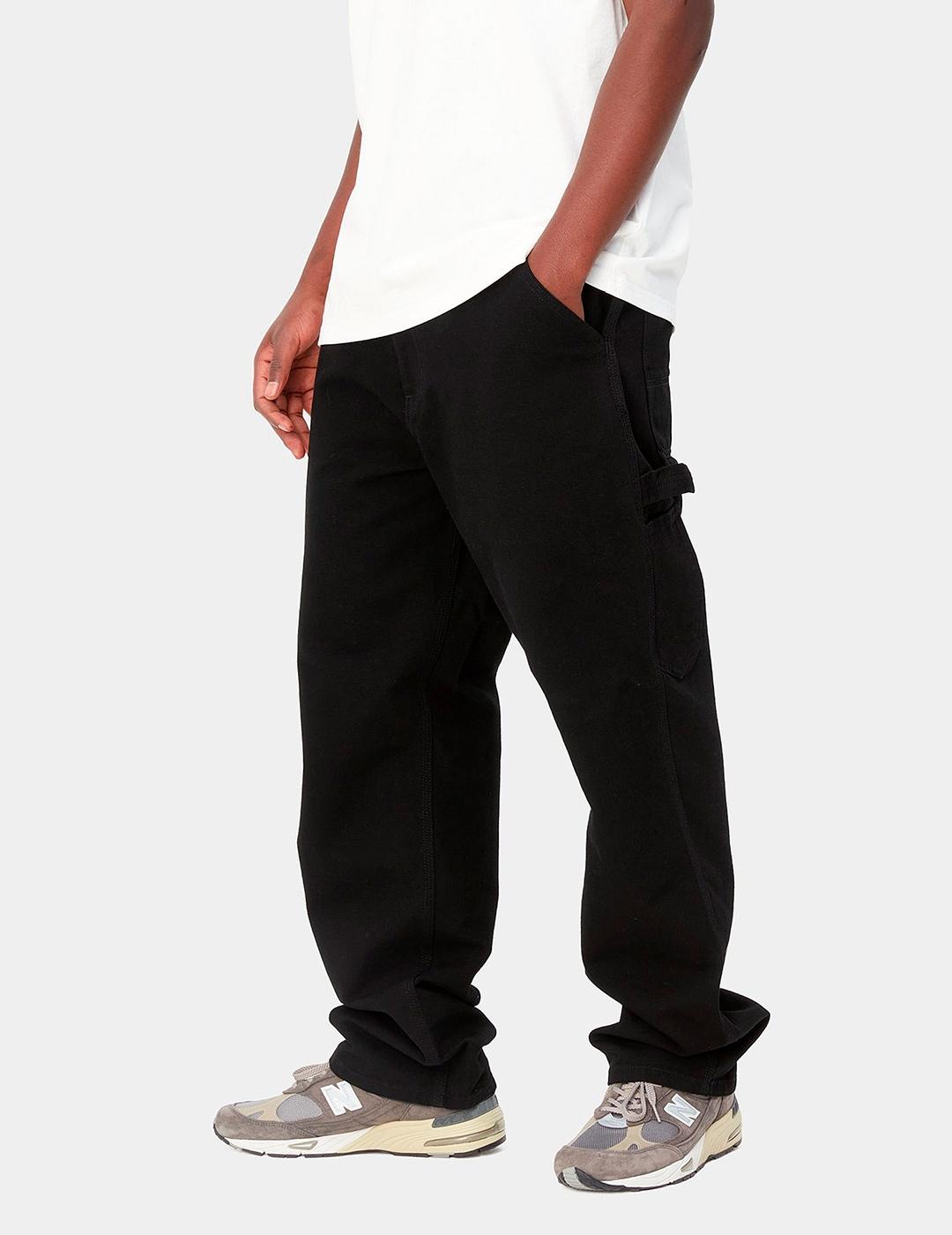 Pantalón CARHARTT WIP SINGLE KNEE - Black Rinsed