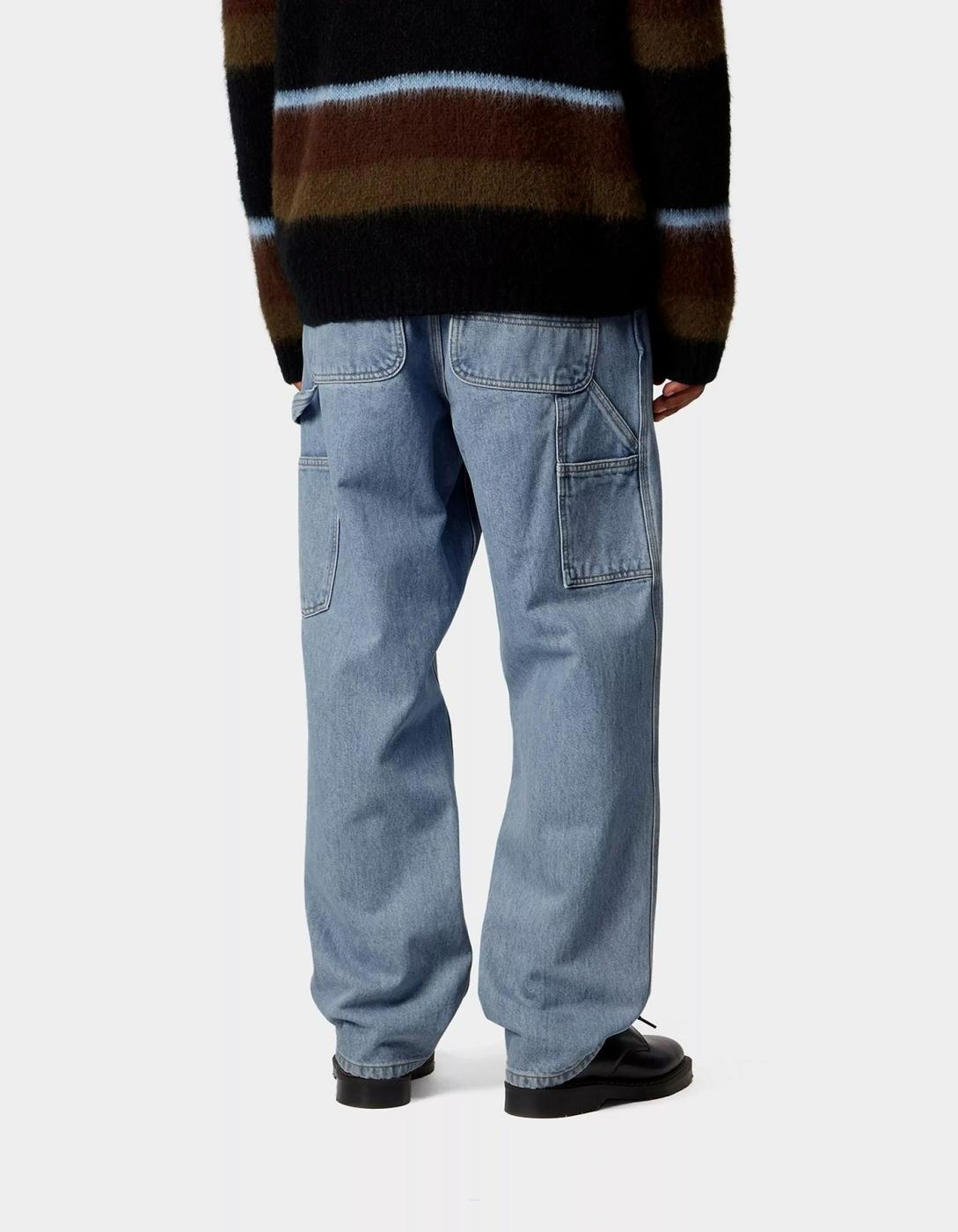 Pantalón CARHARTT WIP SINGLE KNEE - Blue Stone Bleached