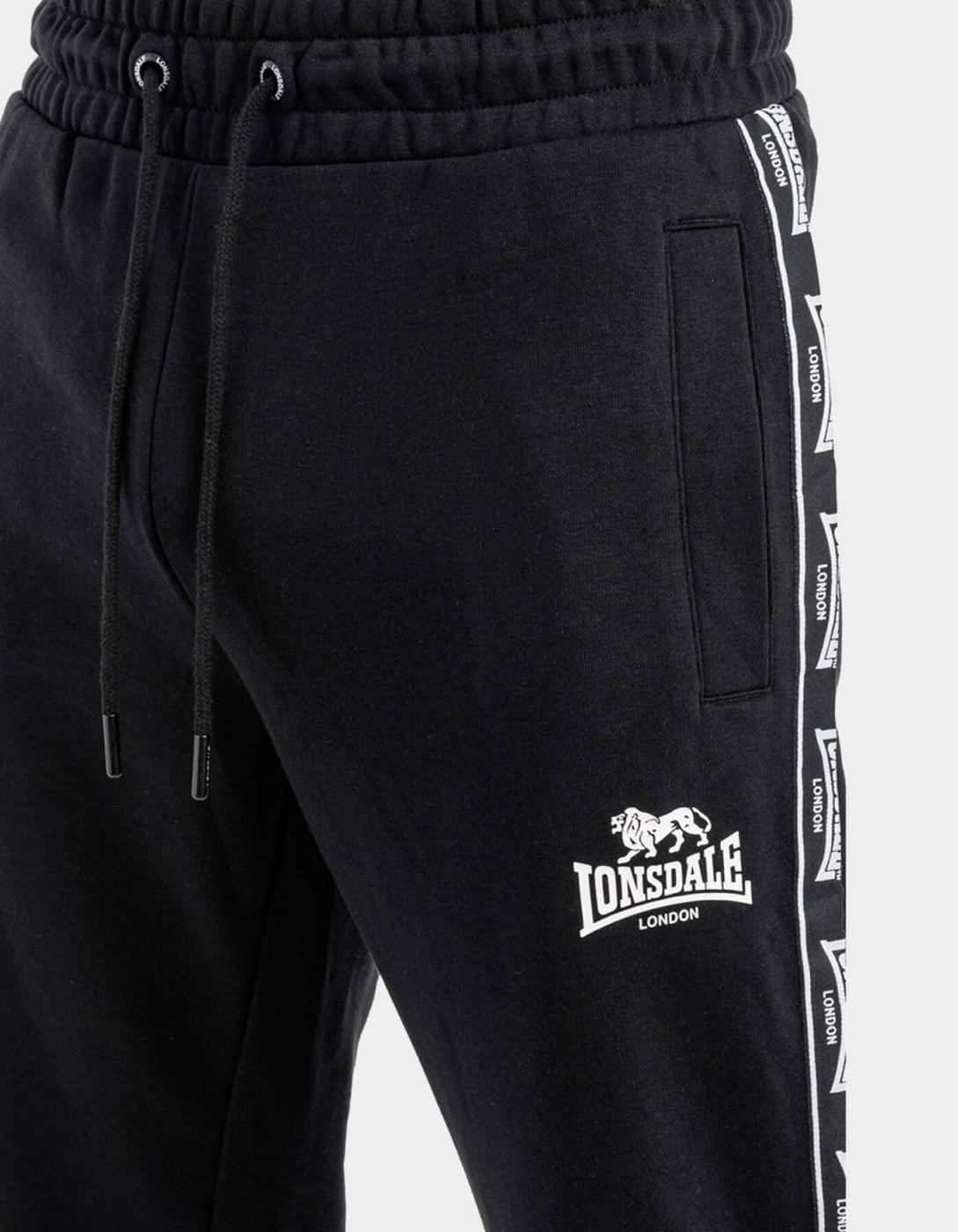 Pantalón Chándal LONSDALE GRUTNESS - Black/White