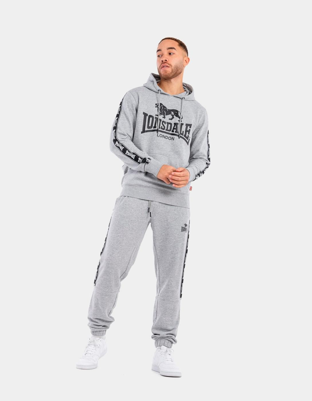 Pantalón Chándal LONSDALE GRUTNESS - Marl Grey/Black/White