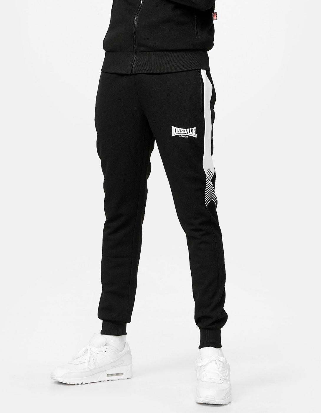 Pantalón Chándal LONSDALE MARTHALL - Black/White