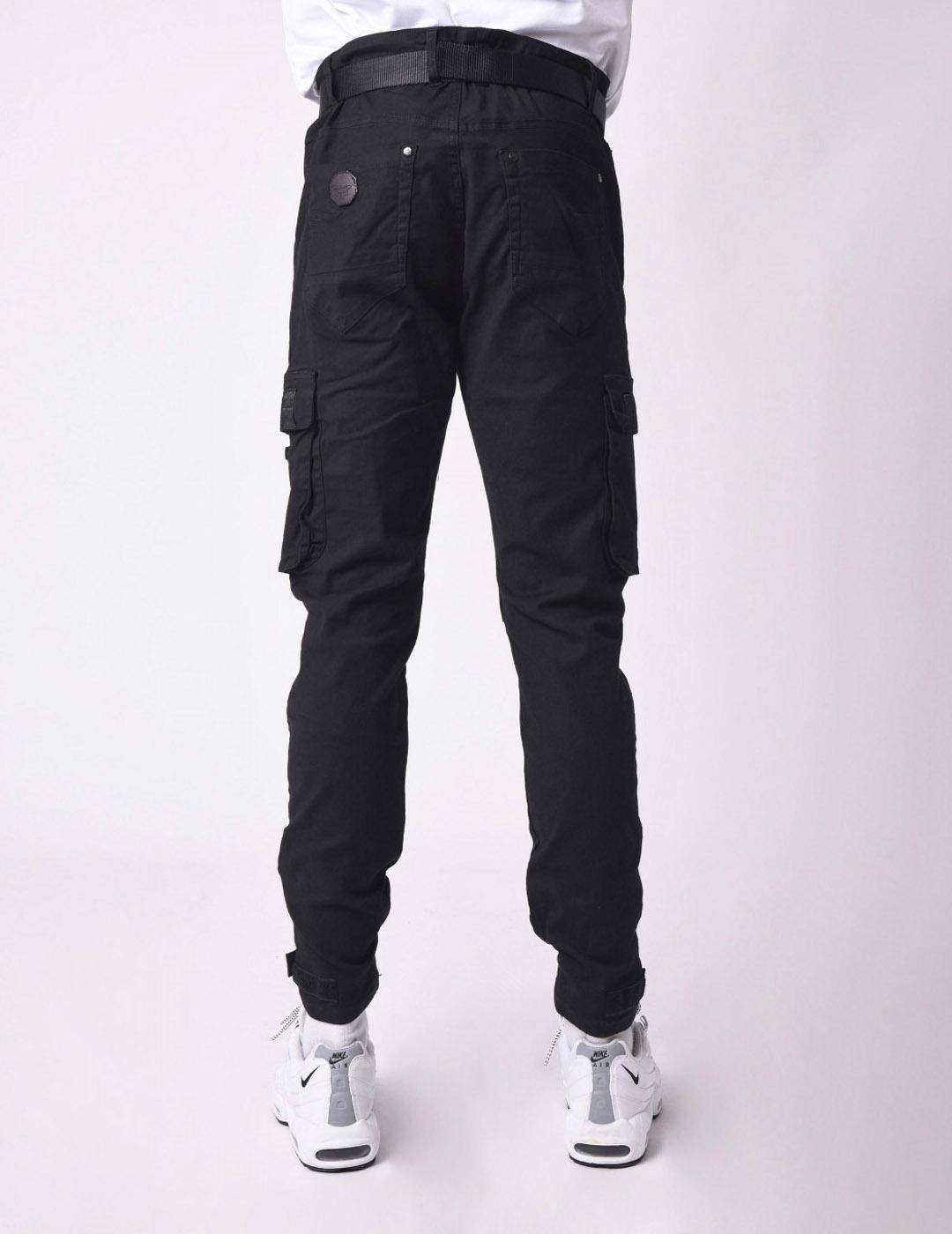 Pantalón Project X Paris 1990006 CARGO VELCRO - Negro