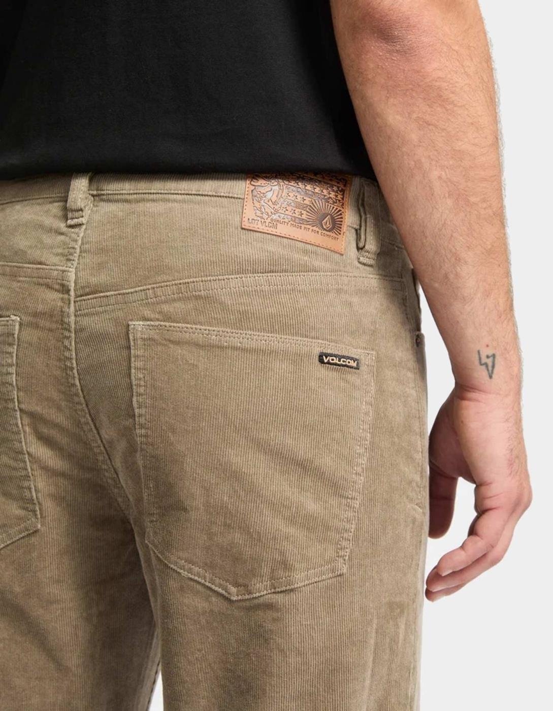 Pantalón VOLCOM SOLVER 5 POCKET CORD - Brindle