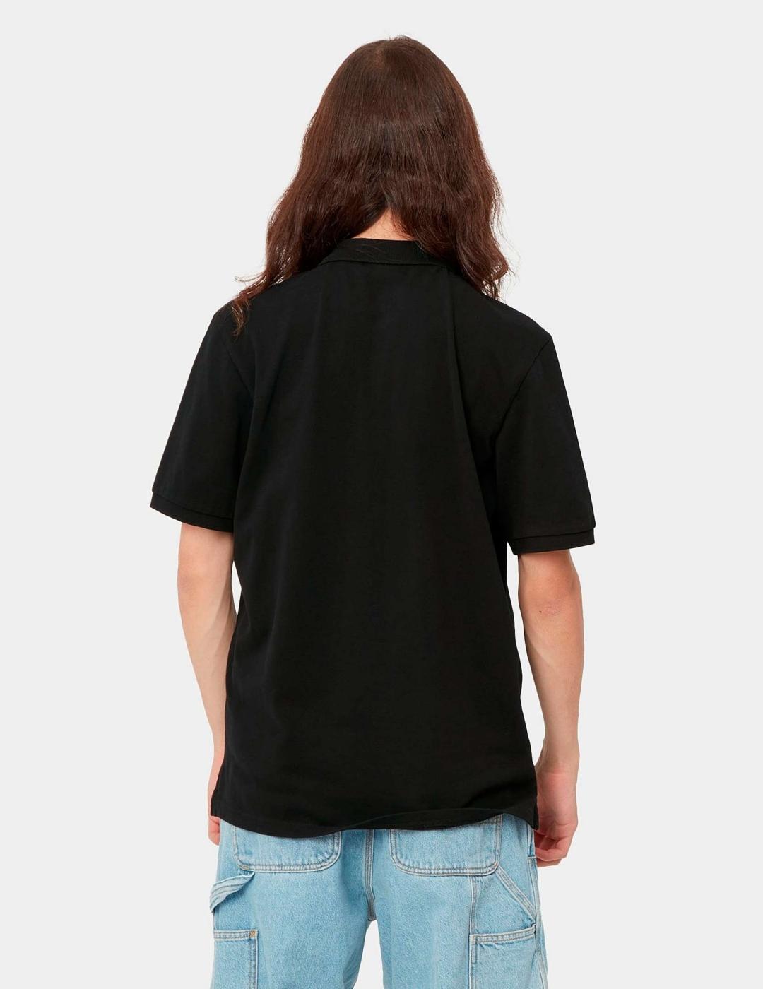 Polo CARHARTT WIP CHASE PIQUE - Black / Gold