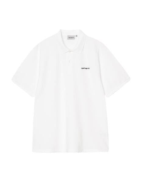 Polo CARHARTT WIP SCRIPT - White / Black