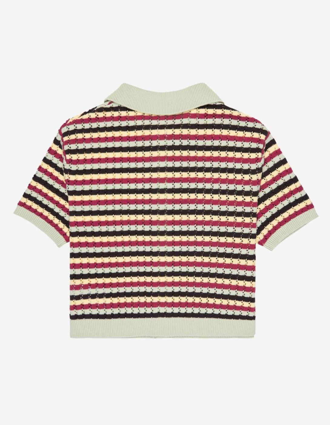 Polo ELEMENT CROCHET STRIPES - Tarmac
