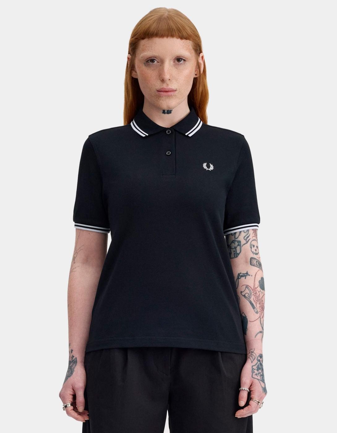 Polo FRED PERRY G3600 - Black/White