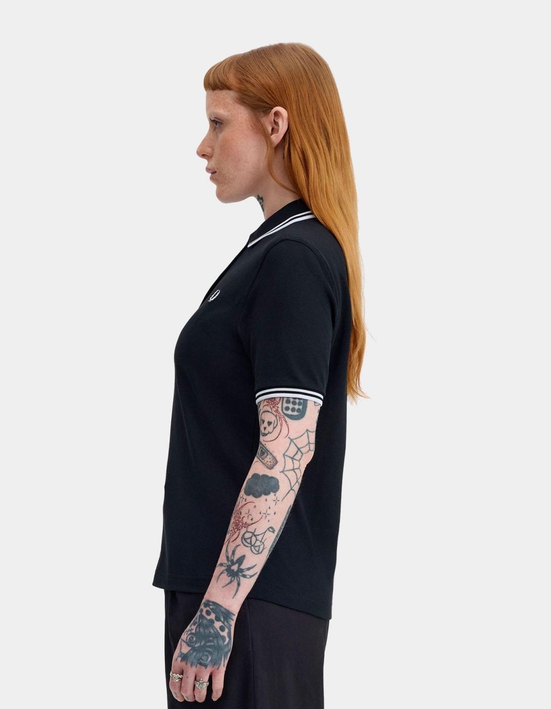 Polo FRED PERRY G3600 - Black/White