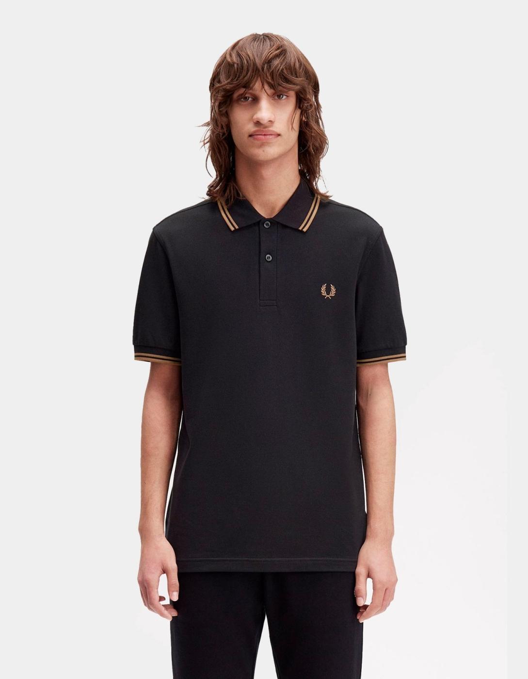 Polo FRED PERRY M3600 - Black/Shadedston