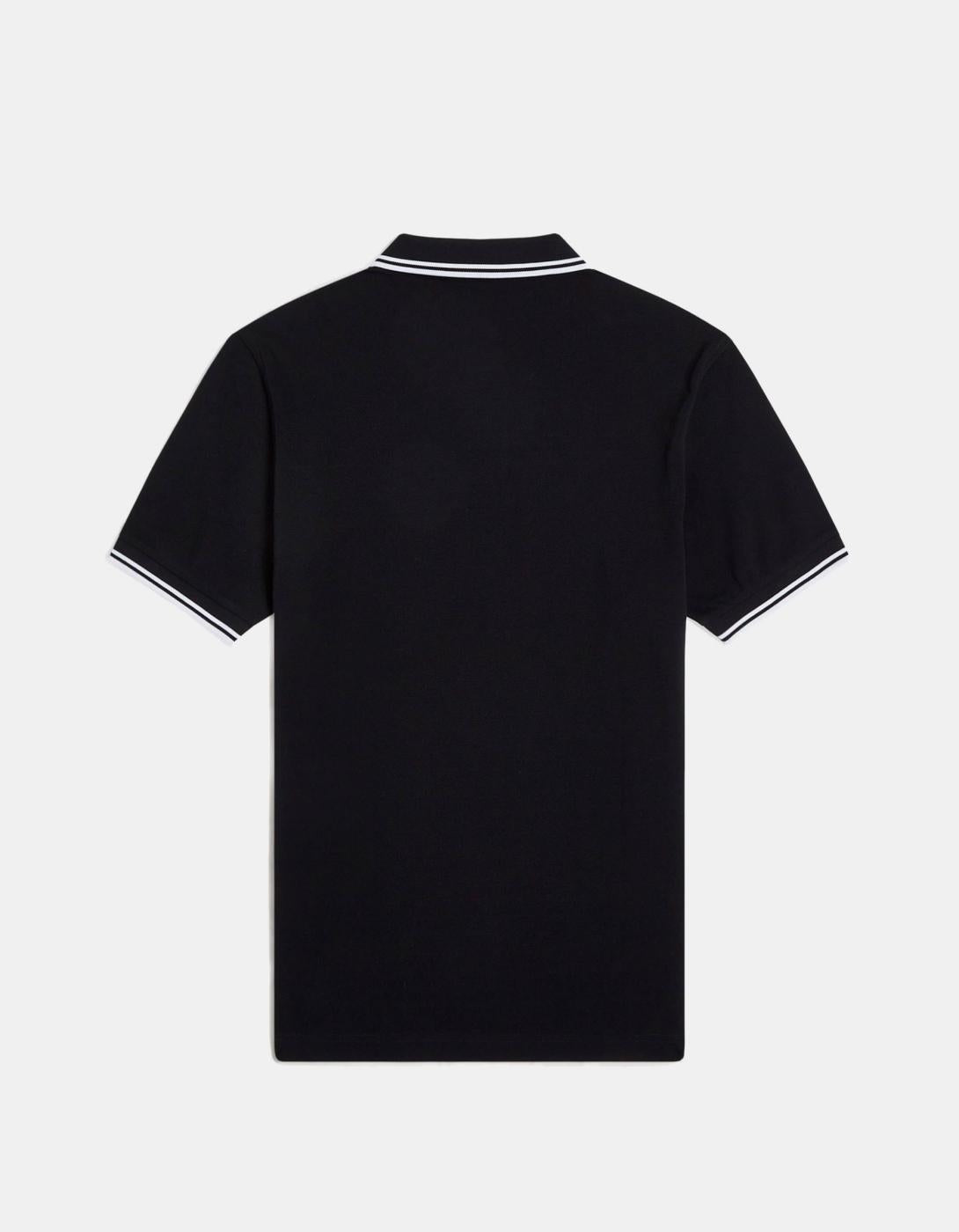 Polo FRED PERRY M3600 - Black/White/White