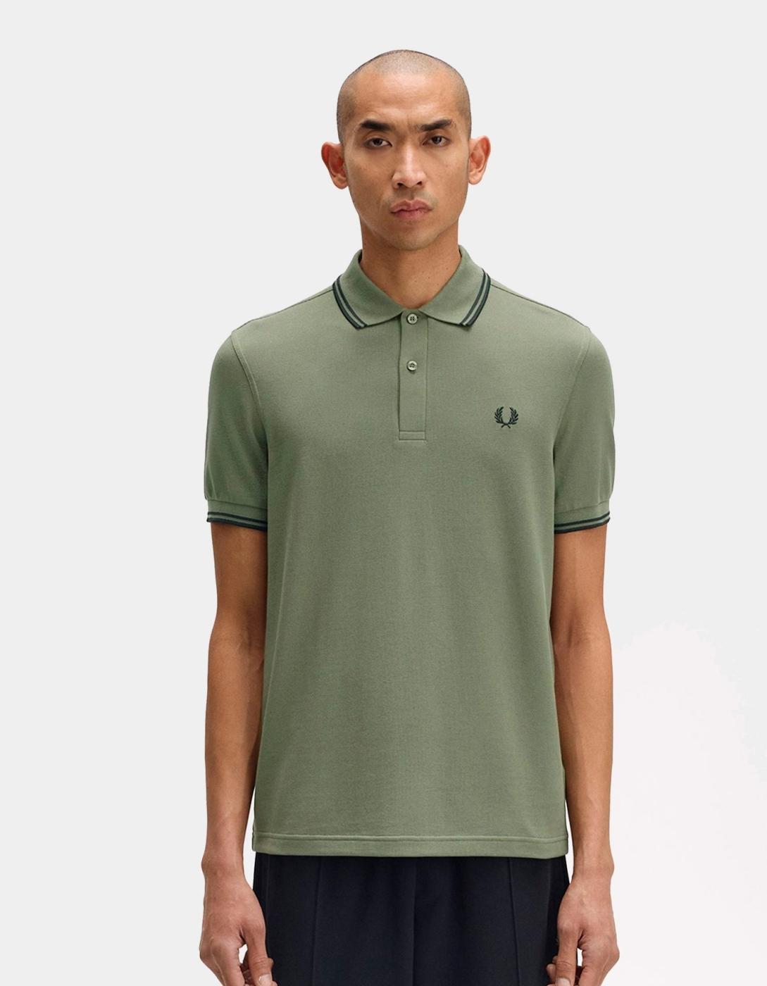Polo FRED PERRY M3600 - Laurel Wreath Green/Black