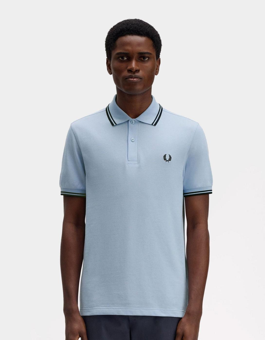Polo FRED PERRY M3600 - Light Smoke/Navy