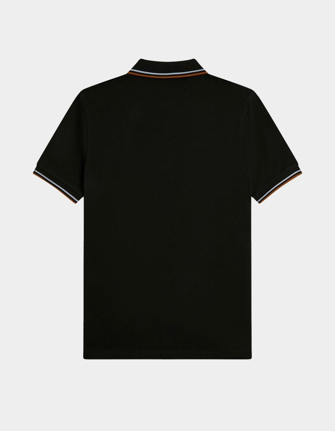 Polo FRED PERRY M3600 - Night Green/Dusky Blue/Dark Caramel