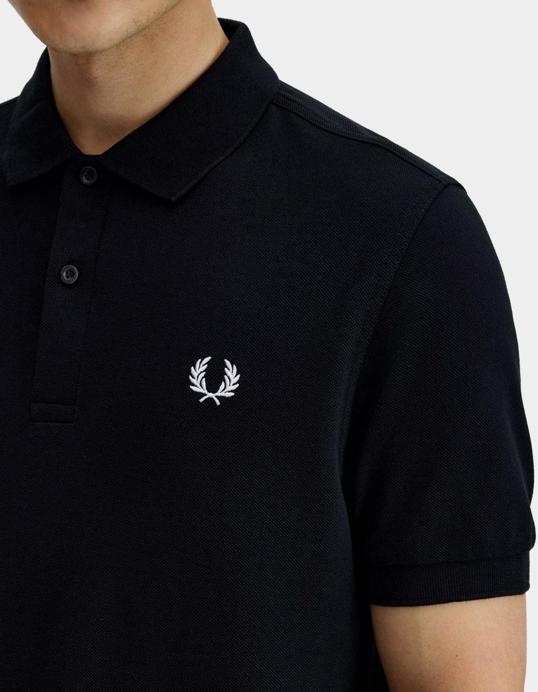 Polo FRED PERRY M6000 - Black/Snow White