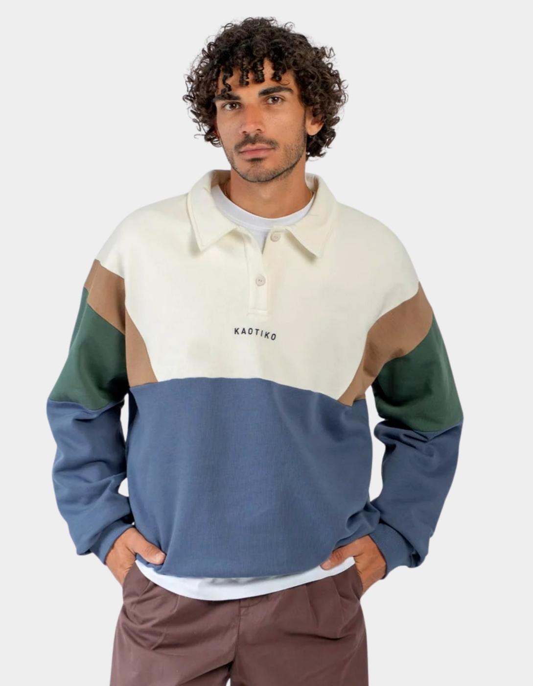Polo HARRY - Ivory/Brown/Green/Blue