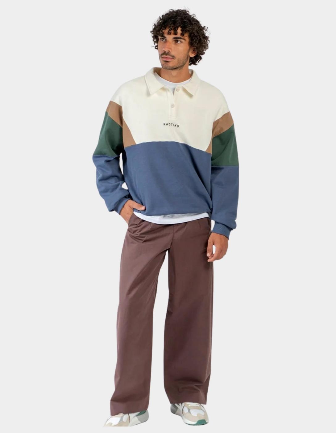 Polo HARRY - Ivory/Brown/Green/Blue