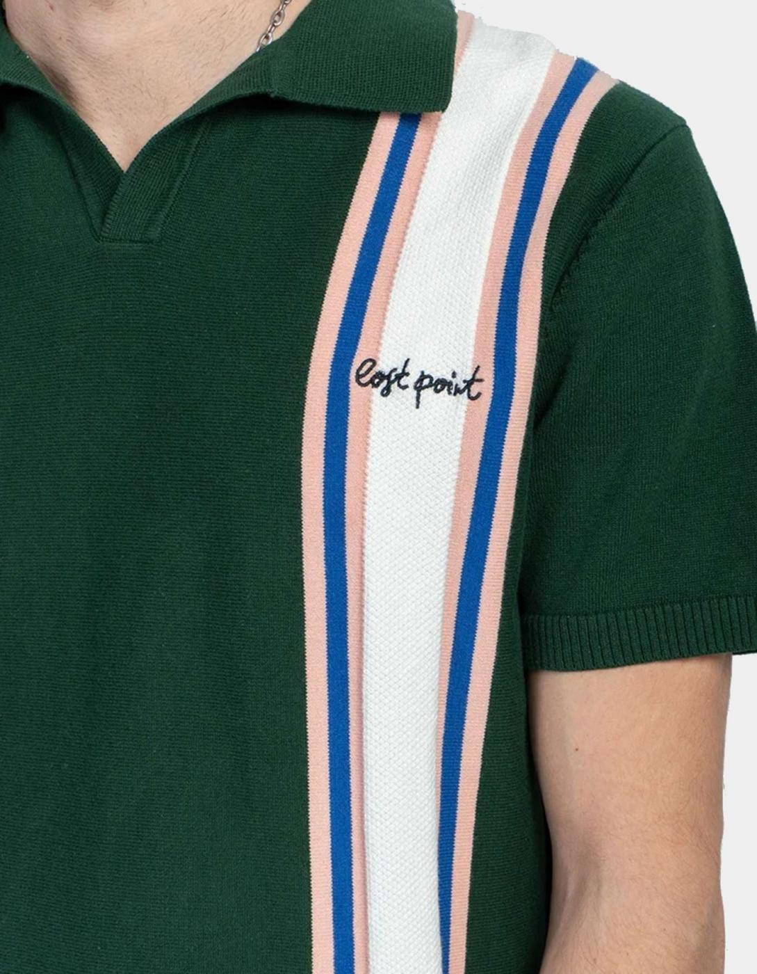Polo KAOTIKO LOST POINT - Green/Ivory