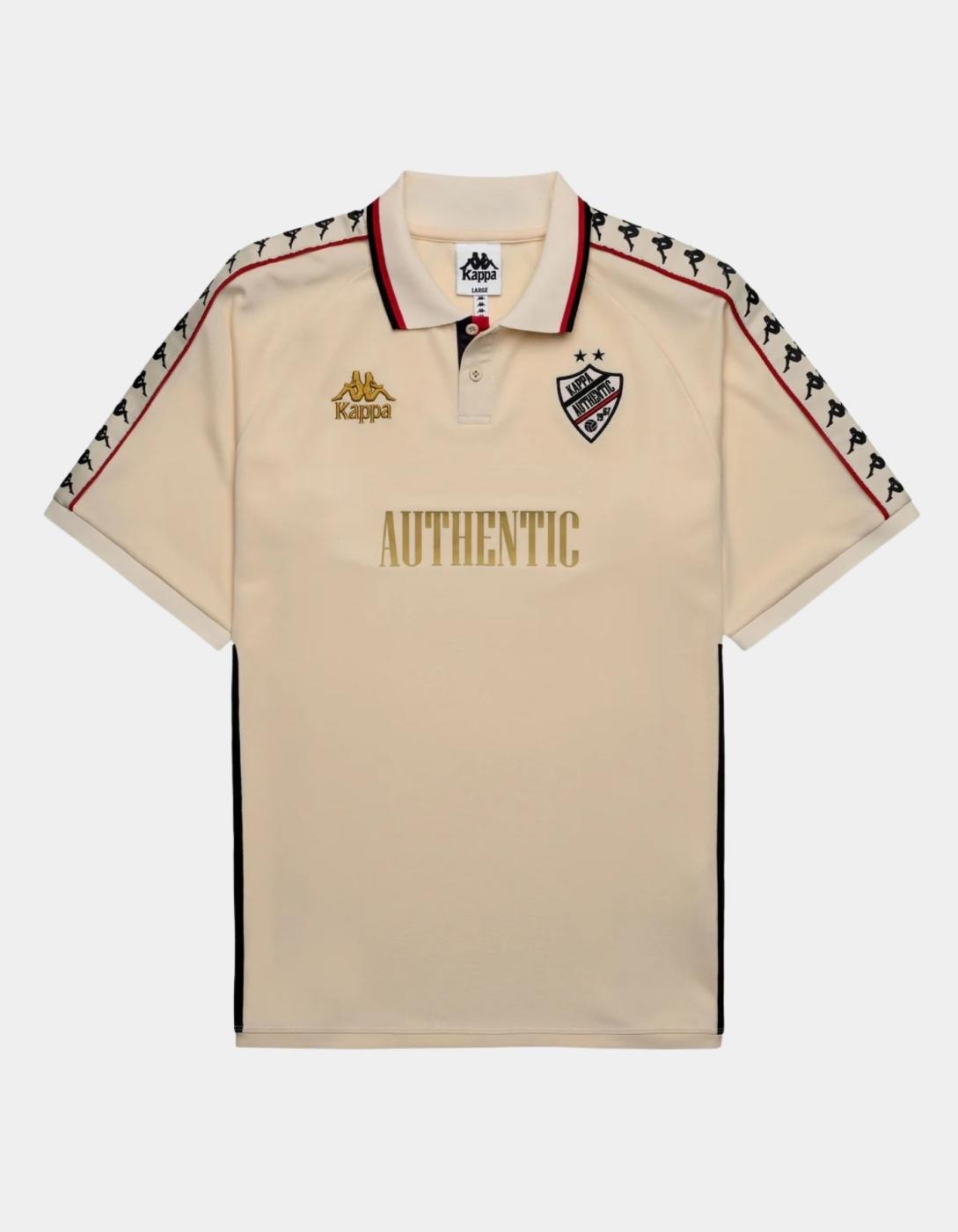 Polo KAPPA STAFEN - Beige Butter/Red Md Coral/Black