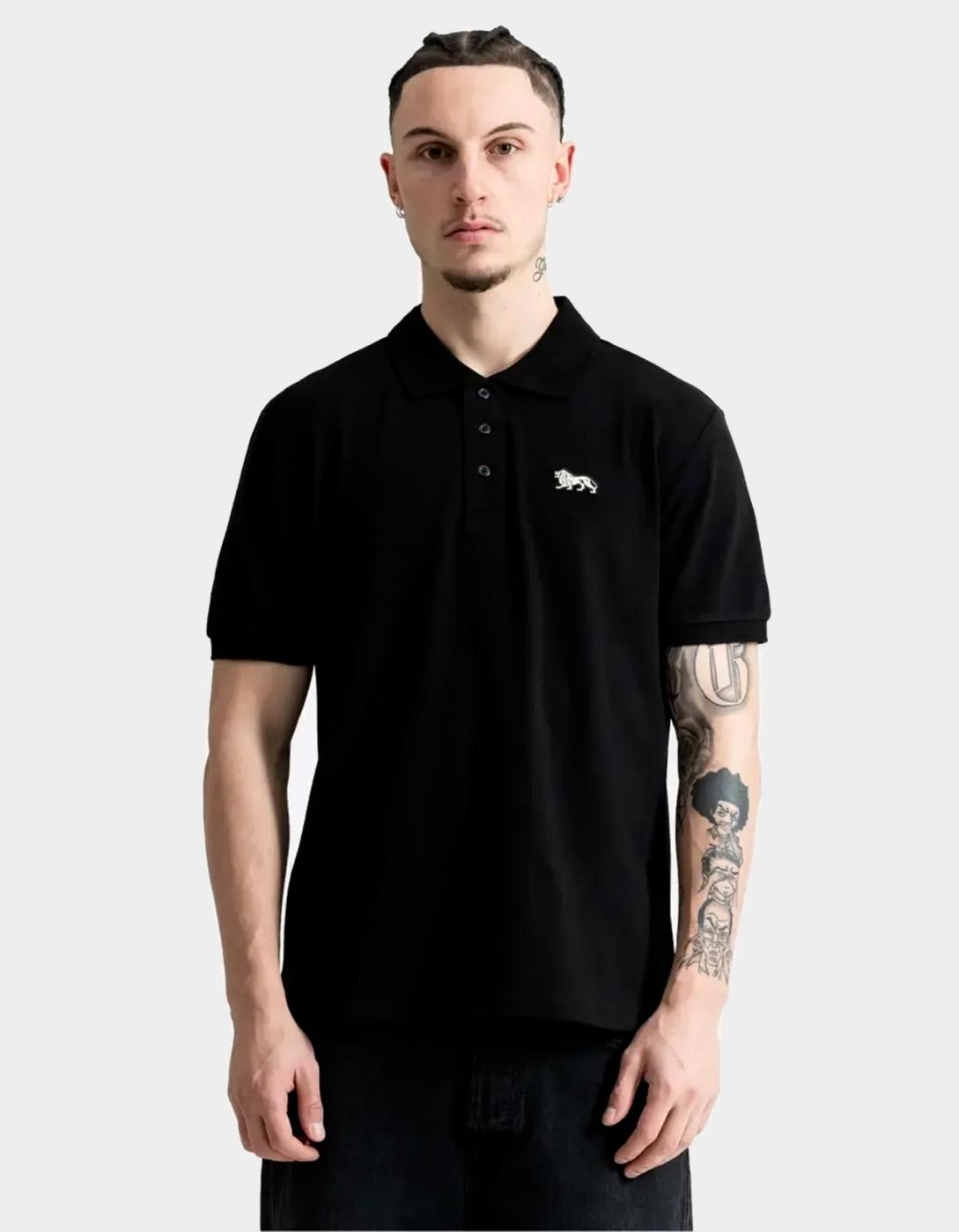 Polo LONSDALE CHINGFORD - Black/Ecru