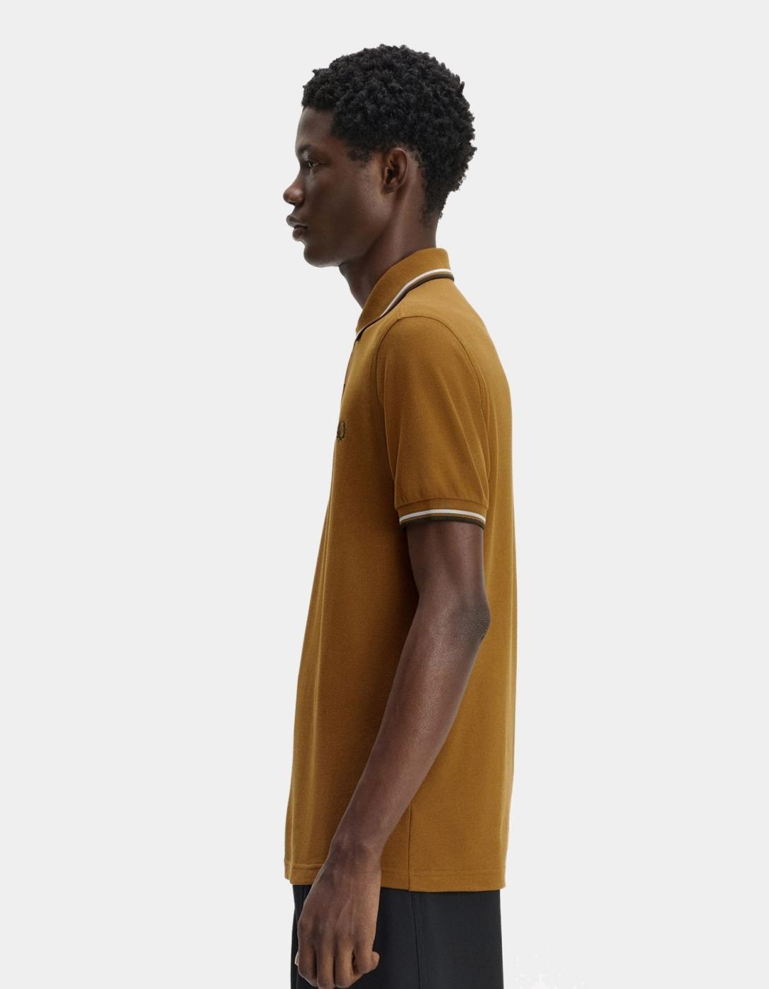 Polo M3600 - Dark Caramel/Dusky Blue/Night Green