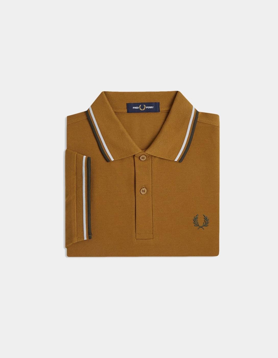 Polo M3600 - Dark Caramel/Dusky Blue/Night Green