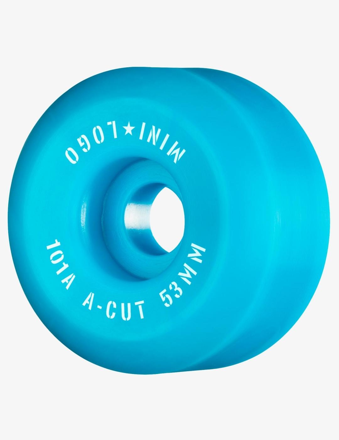 Ruedas Skate MINI LOGO A-CUT 53mm - 101a - Azul (4 ruedas)