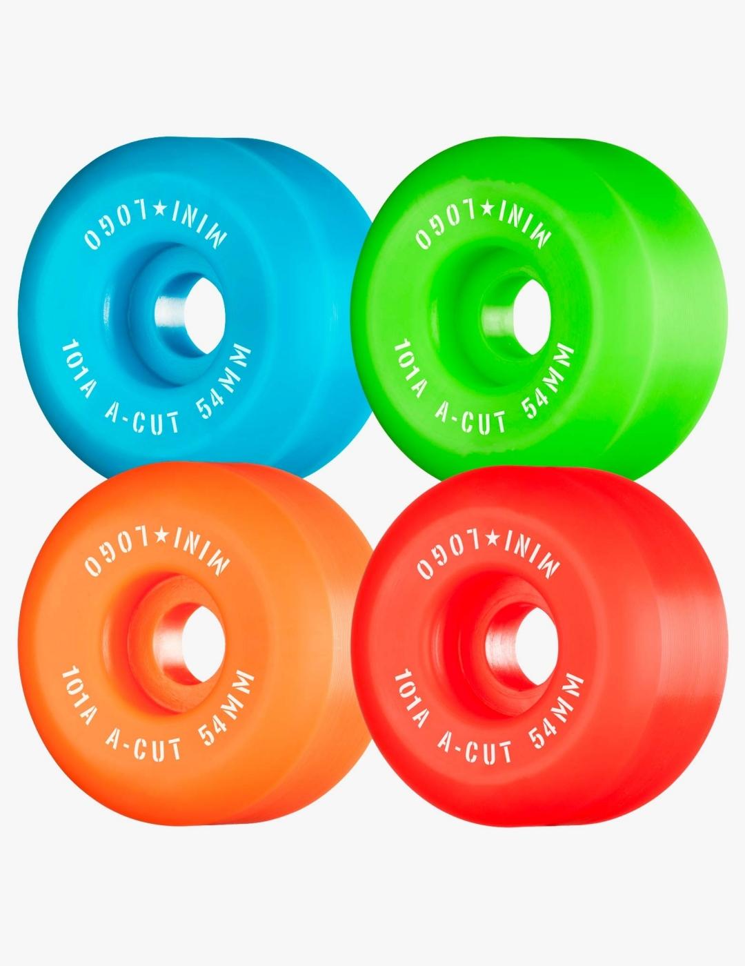 Ruedas Skate MINI LOGO A-CUT 54mm - 101a - Multi (4 Ruedas)