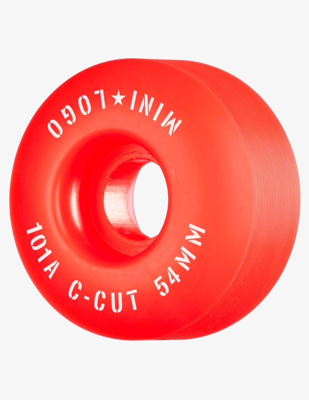 Ruedas SKATE MINI LOGO C-CUT 54mm - 101a - Rojo (4 Ruedas)