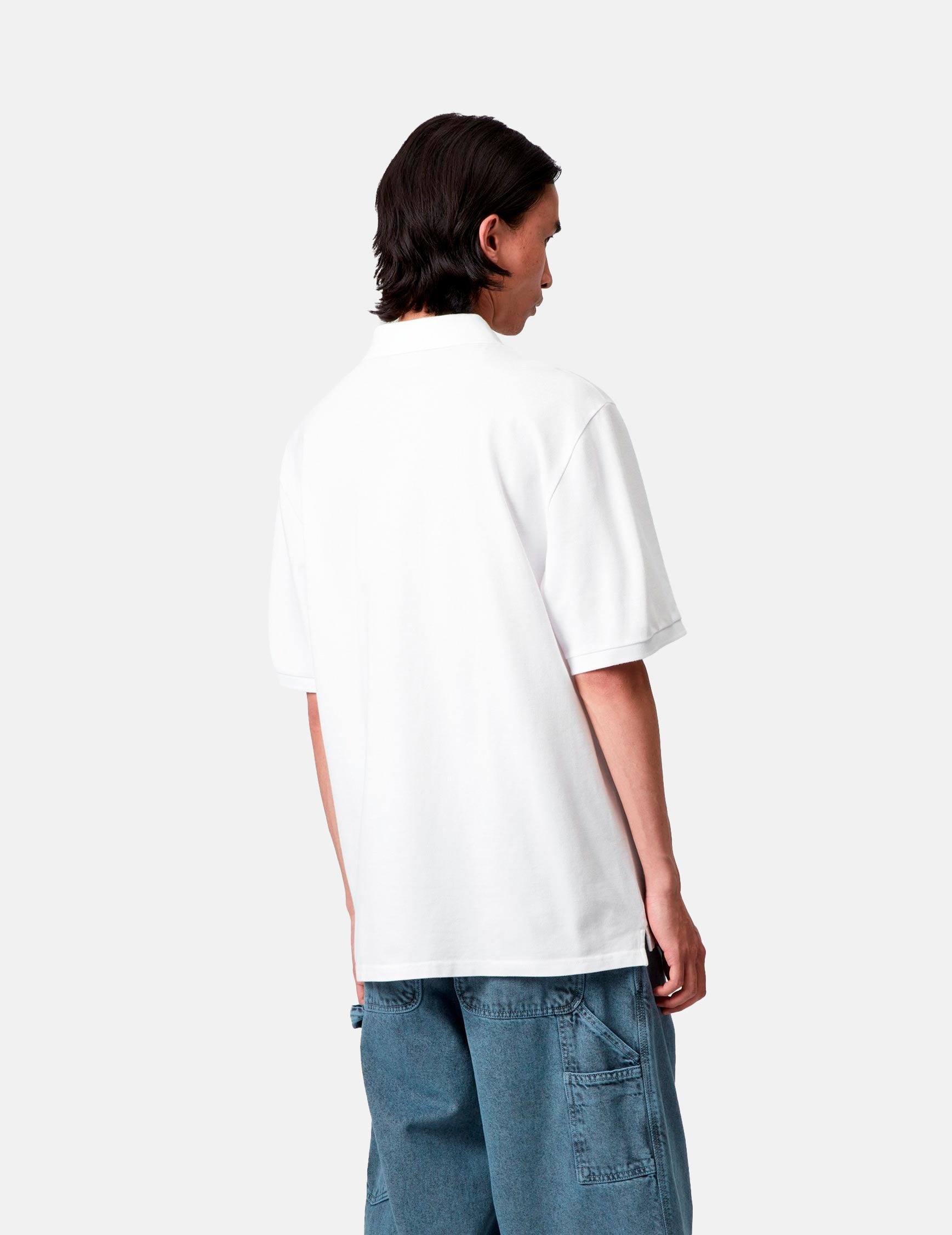 Polo CARHARTT WIP SCRIPT - White / Black