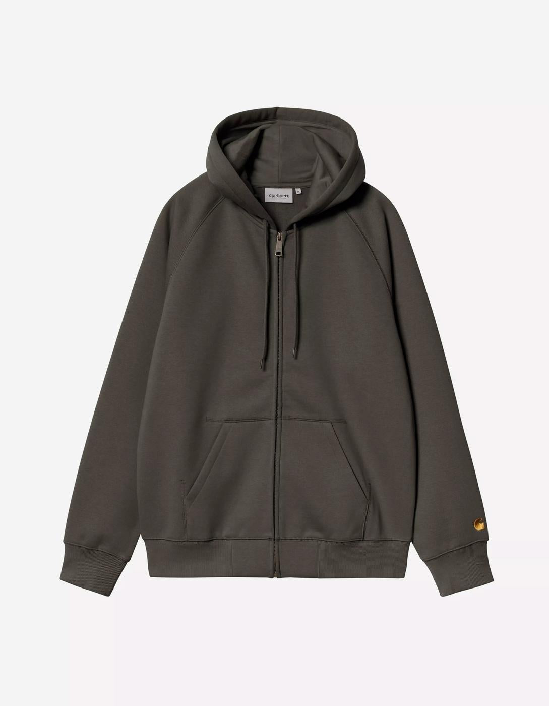 Sud. Cap. Abierta CARHARTT WIP CHASE SWEAT - Shungite / Gold