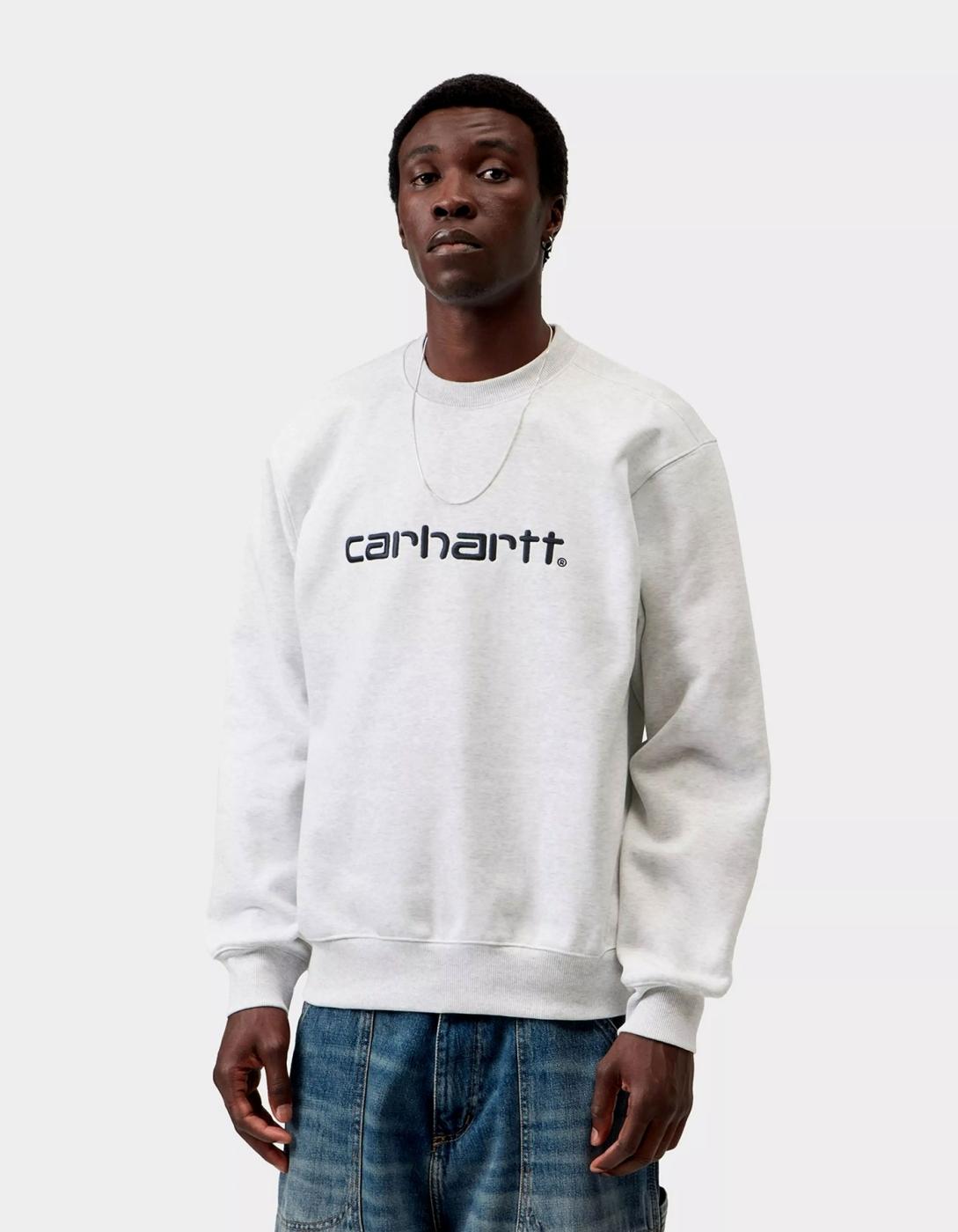 Sud. Crew CARHARTT SWEAT - Ash Heather / Graphite