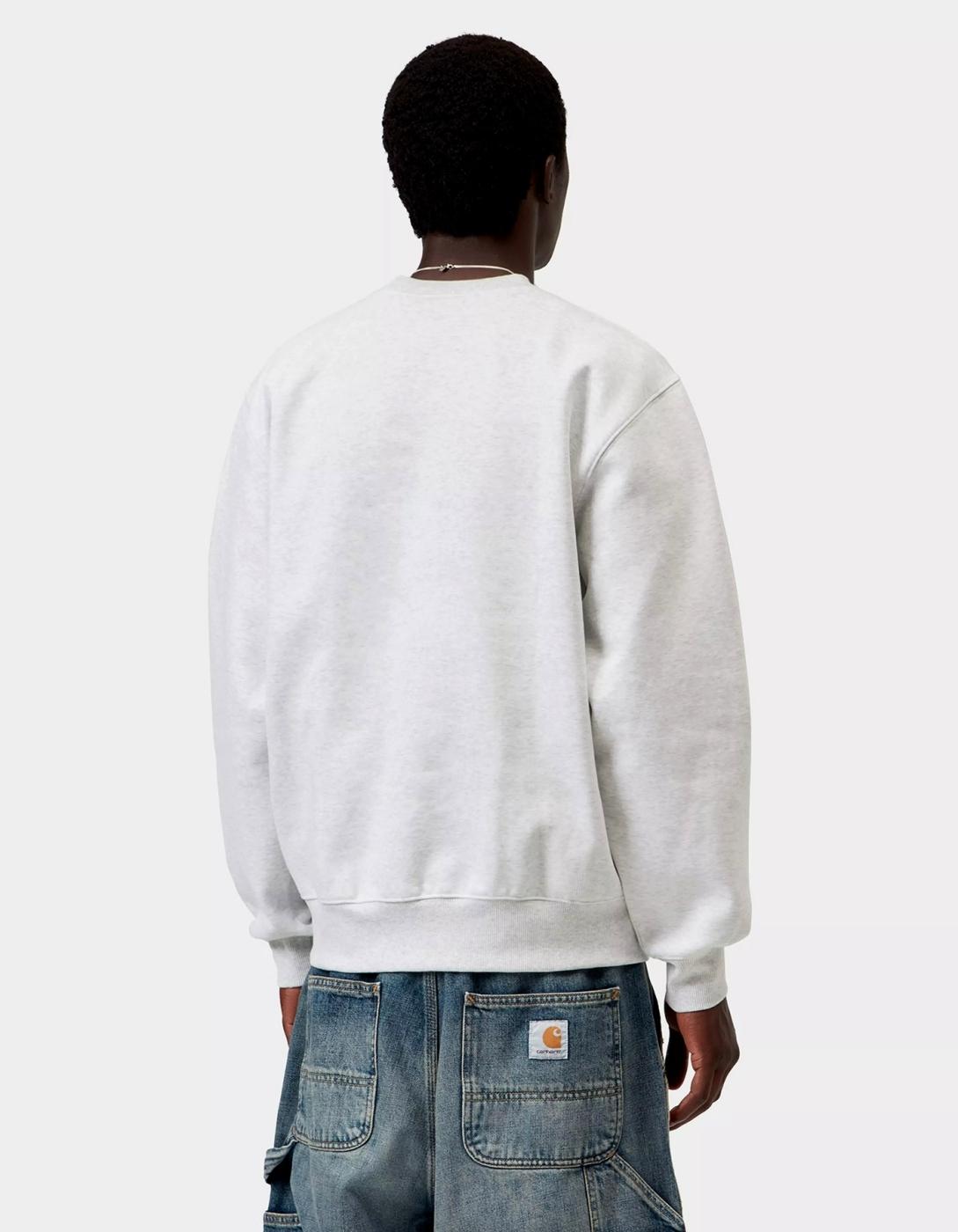 Sud. Crew CARHARTT SWEAT - Ash Heather / Graphite