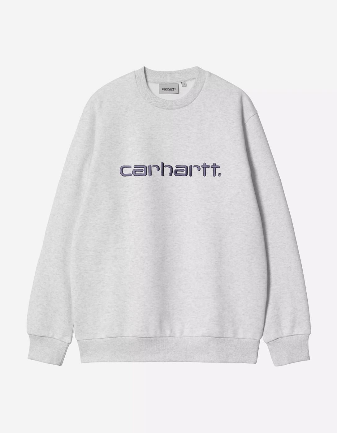 Sud. W' HOODED CARHARTT WIP - Ash Heather / Cozy Purpl