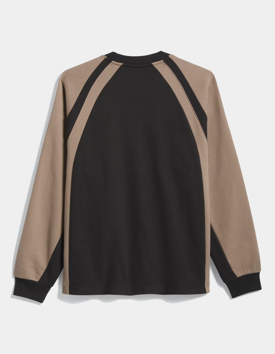 Sudadera ADIDAS Crew FS - Black/Khaki Six
