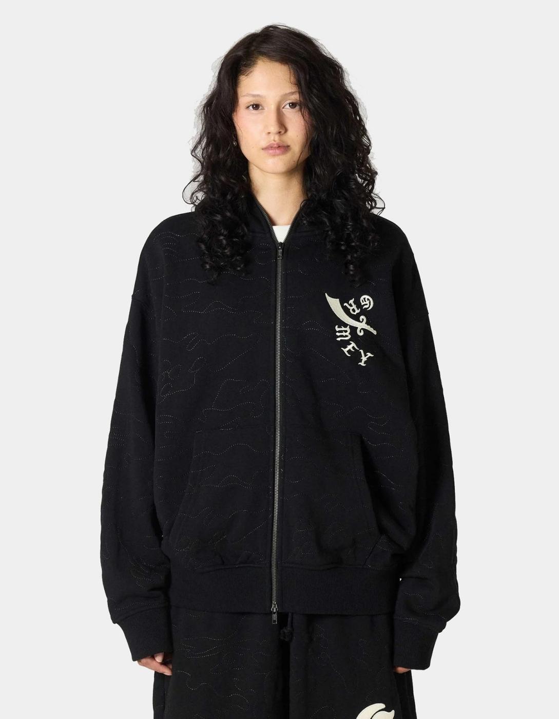 Sudadera Cap. Abierta GRIMEY ODD CUTLASS - Black