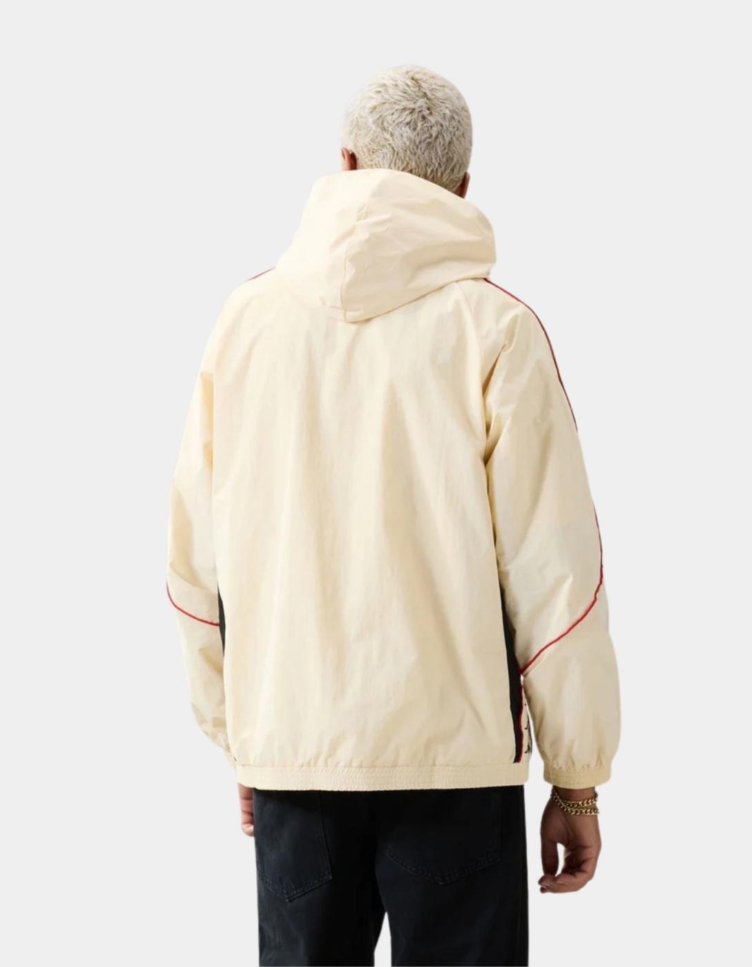 Sudadera Cap. Abierta SILAS - Beige Butter/Red Md