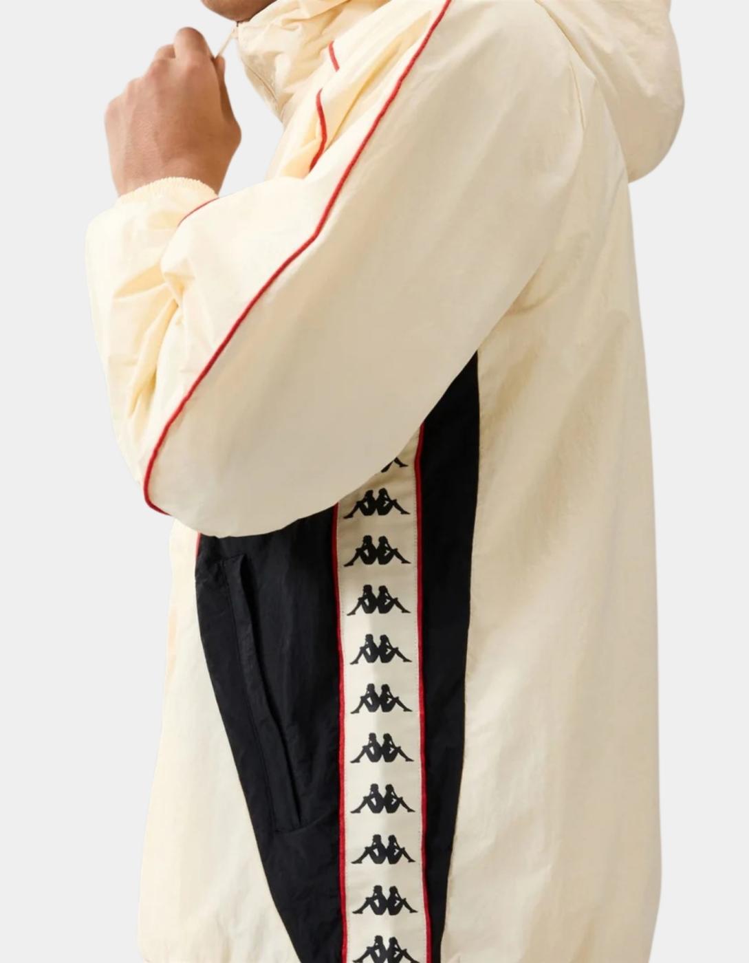 Sudadera Cap. Abierta SILAS - Beige Butter/Red Md
